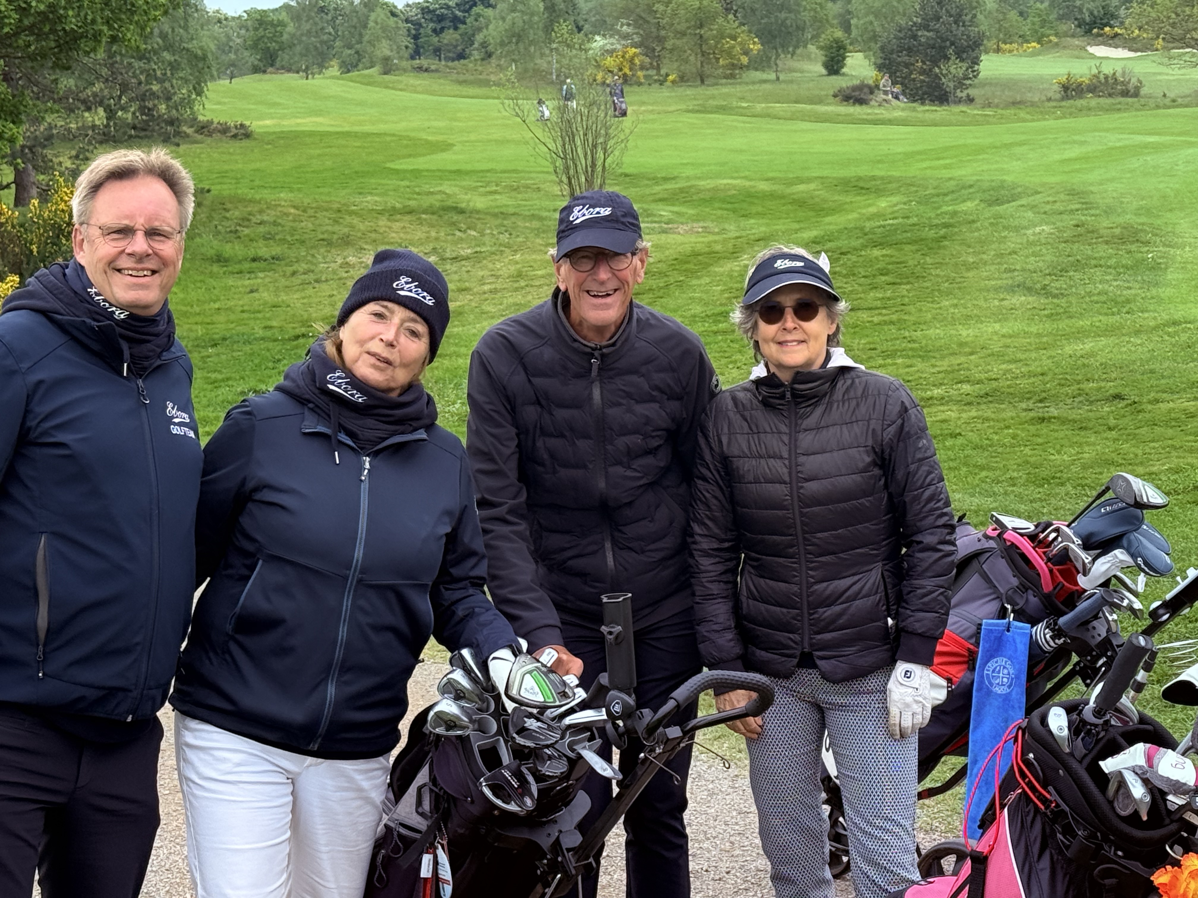 Frank, Charlotte, Jos und Corine – Golfturnier Rotary Kernhem Ede 2026