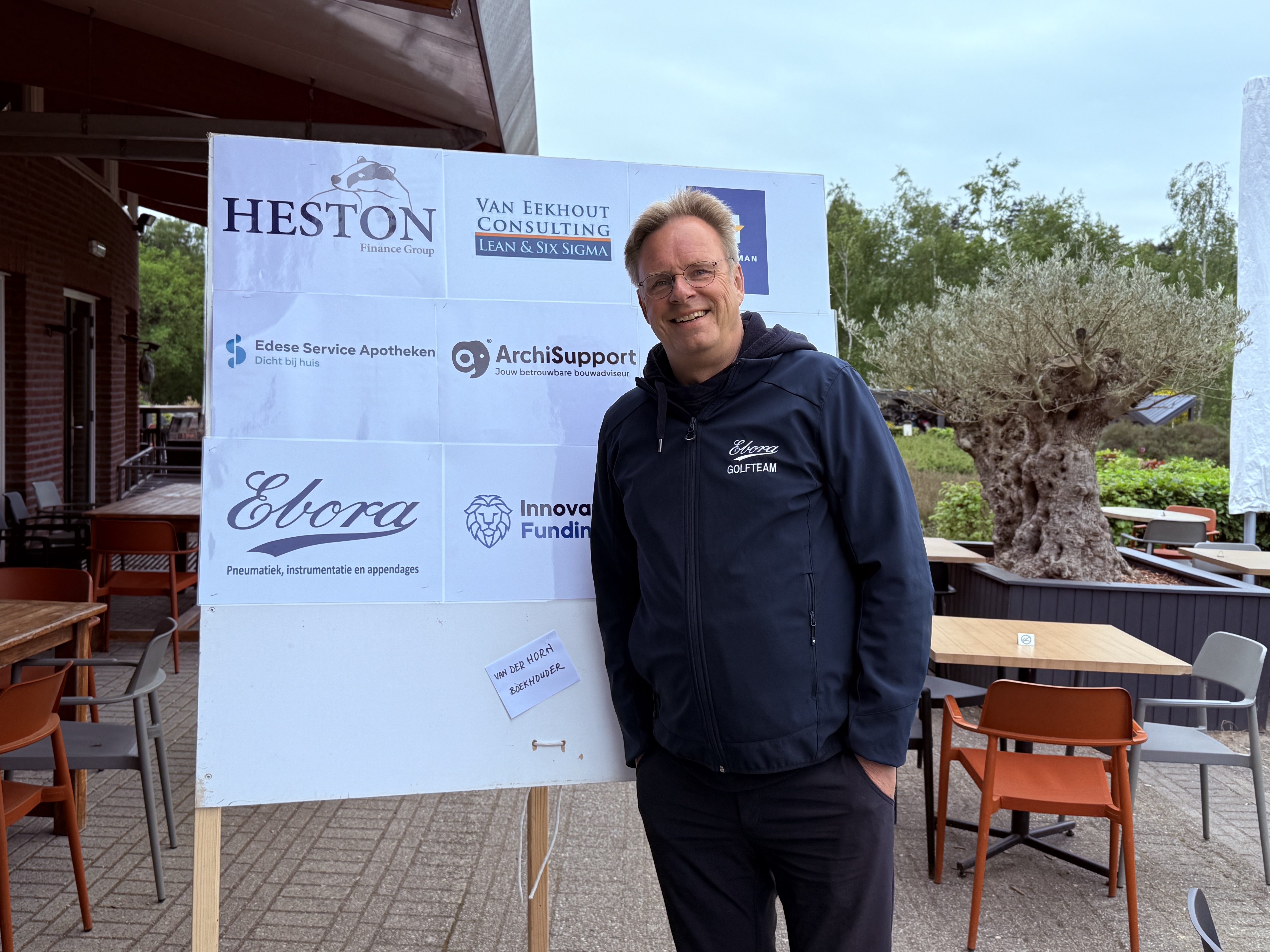 Sponsorschild Ebora – Golfturnier Rotary Kernhem Ede 2026