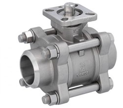 Kogelafsluiter DN40 PN64 RVS1.4408/PTFE-FKM, ZA310066 Ebora