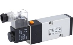 3/2 - 5/2 way solenoid valve, Namur, 24V DC 1/4 , 1.5-8bar, with manual override, Aluminum /