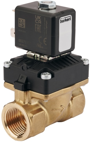 Burkert Type 6211, Art. 20069352 Membraan-magneetklep servogestuurd 2/2 - A - normaal gesloten - inlaatpoort 1 (P/NC) 