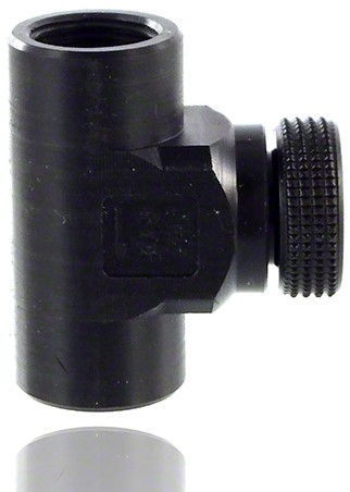 Needle valve made of PE with double side internal thread DNxG 3x1/4, 91535