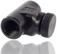 Needle valve made of PE with double side internal thread DNxG 3x1/4, 91535-2