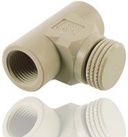 Needle valve made of PP with double side internal thread DNxG 3x1/4, 91534-2