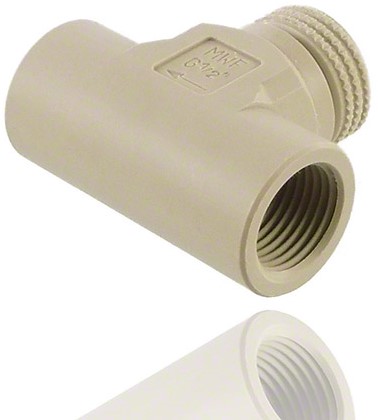 Naaldventiel PP met dubbele zijde binnendraad DNxG 22x1 1/2, 91533-3