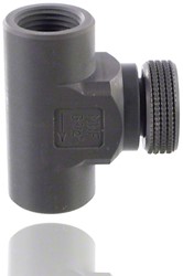 Naaldventiel PVC met dubbele zijde binnendraad DNxG 8x1/2, 91634