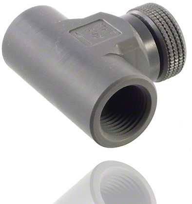 Naaldventiel PVC met dubbele zijde binnendraad DNxG 22x1 1/2, 91636-3