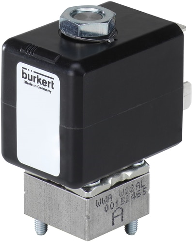 Burkert Type 7011, Art. 389703 Direct werkende plunjerklep 2/2 - A - normaal gesloten - inlaatpoort 1 (P/NC) 