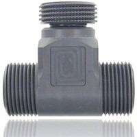 Needle valve made of PVC-C with double side external thread DNxG 14x1, 91871