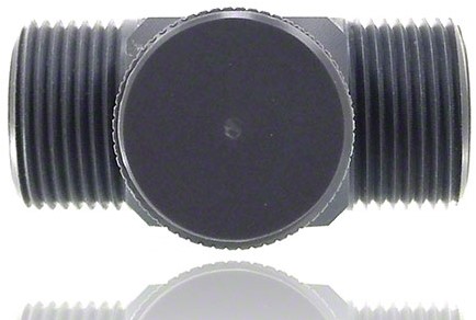 Naaldventiel PVC met dubbele zijde buitendraad DNxG 3x1/4, 92038-3