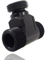 Needle valve made of PE with double side external thread DNxG 3x1/4, 92037-2