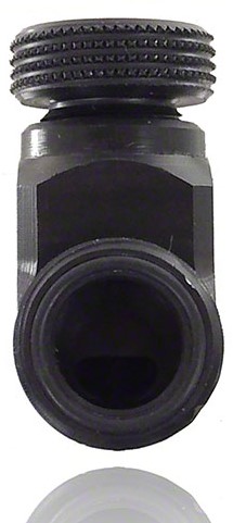 Needle valve made of PE with double side external thread DNxG 3x1/4, 92037-3