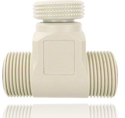 Needle valve made of PP with double side external thread DNxG 8x1/2, 91861