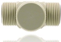 Needle valve made of PP with double side external thread DNxG 3x1/4, 92036-3