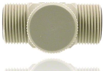 Needle valve made of PP with double side external thread DNxG 3x1/4, 92036-3