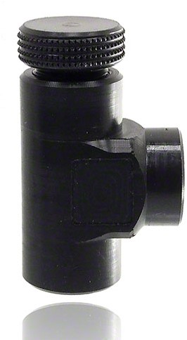 Needle valve made of PE with angle bore DNxG 14x1, 91882