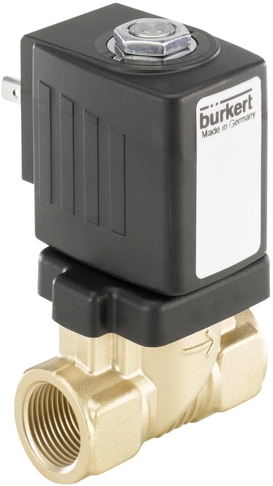 Burkert Type 6213, Art. 273547 Servo-gestuurd membraan magneetventiel 2/2 - A - normaal gesloten - inlaatpoort 1 (P/NC)