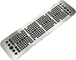 MurrPlastik RVS/NBR kabeldoorvoerplaat met 292 kabeldoorvoeren voor Rittal wartelplaat 5, 87663066 cablequick ® KDP 149/292, V4A