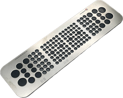 MurrPlastik RVS/NBR cable entry plate with 140 cable entries for Rittal cable gland plate 5, 87663088 cablequick ® KDP 149/140, V4A