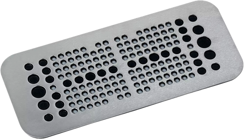 MurrPlastik RVS/NBR Kabeldurchführungsplatte mit 78 Kabeldurchführungen für Rittal Kabelverschraubungsplatte 4, 87663771 Cablequick® KDP 149/78, St-7035