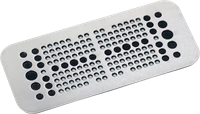MurrPlastik Aluminium/NBR cable entry plate with 158 cable entries for Rittal cable gland plate 4, 87663089 cablequick ® KDP 149/158, Alu