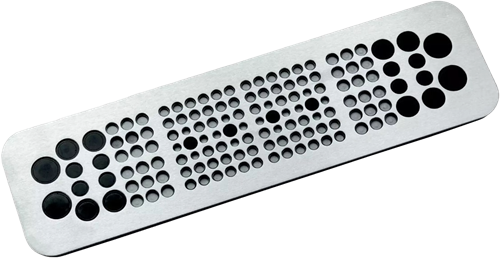 MurrPlastik Aluminum/NBR cable entry plate with 46 cable entries for Rittal cable gland plate 5, 87663064 cablequick ® KDP 149/46, Alu