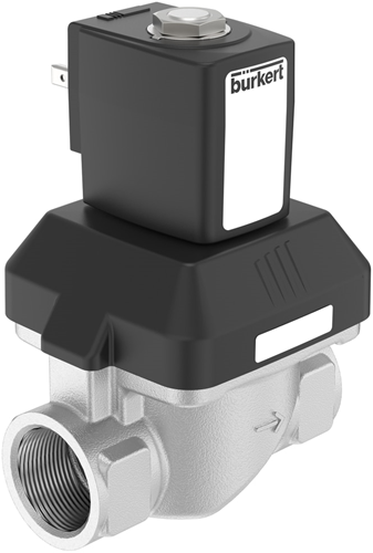 Burkert Type 6213, Art. 273642 Servo assisted diaphragm solenoid valve 2/2 - A - normally closed - inlet port 1 (P/NC)