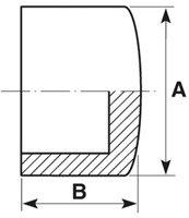 Durapipe ABS eindkap d20, 11149306-2