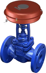 ARI-Armaturen flanged-Cap valve FABA-Plus 23.046 DN25,PN25,EN-JS1049, plug with marginal seat