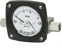 Mid-West Instrument - Kolben - Druckdifferenzmanometer Klemm-Schalter - Modell 122-3