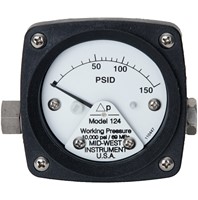 Mid-West Instrument - Piston - Differential pressure gauge type terminal strip - model 124