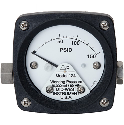 Mid-West Instrument - Piston - Differential pressure gauge type terminal strip - model 124