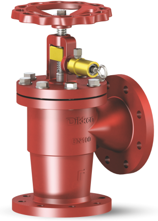 Klepafsluiters Nodulair Gietijzer - haaks - SOS - pneumatisch, hydraulisch handbediend Type 705DC