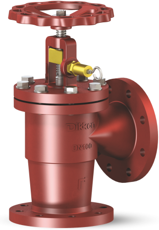 Klepafsluiters Nodulair Gietijzer - haaks - SOS - Handbediend snelsluitend Type 704DC