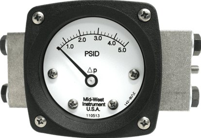 Mid-West Instrument pressure gauge with diaphragm with connection strip interface - model 140-2