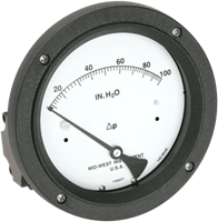 Mid-West Instrument Manometer mit Membran - Differenzdruckmesser - Modell 142-2