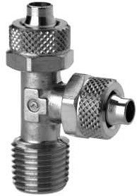 Camozzi T-Opsteekkoppeling - inschroef, 1420 8/6-1/8