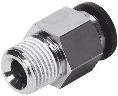 Festo 153424 QSK-3/4-8 Push-In Fitting R3/8" Thread 8mm Tube OD ! NOP