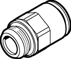 Festo NPQM-D-G14-Q6-P10, 558664 Push-in fitting