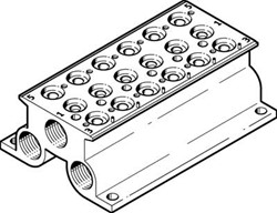 Festo CPE10-PRS-1/4-6, 543825 Manifold block