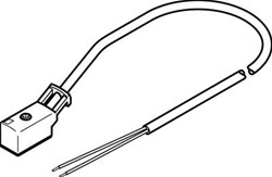 Festo Connector met kabel, 193695, KMYZ-3-24-5-LED-PUR-B