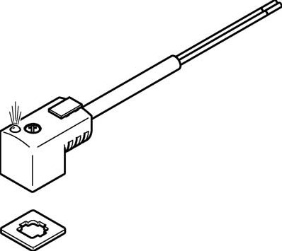 Festo 547268, KMEB-3-24-2,5-LED Connector+Kabel