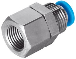 Festo QSSF-1/4-8-B, 153166 Bulkhead push-in fitting