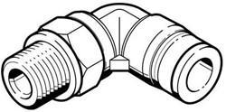 Festo QSL-G1/8-8, 186119 Push-in L-fitting