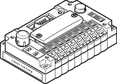 Festo Electrical interface, 546198, CPV10-GE-DN3-8