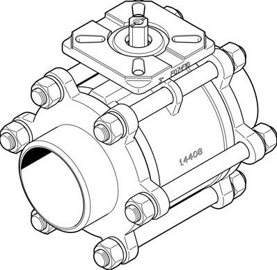 Festo 1686704, VZBA-3-WW-63-T-22- Kogelkraan