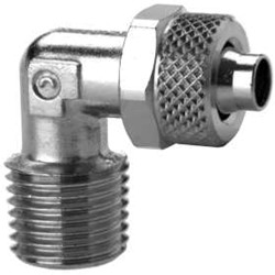 Camozzi Knie Opsteekkopp. inschroef in RVS, 1500 8/6-3/8-RVS