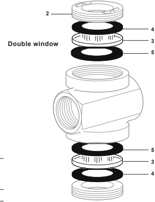 Spirax Sarco replacement viewing glass set + gaskets