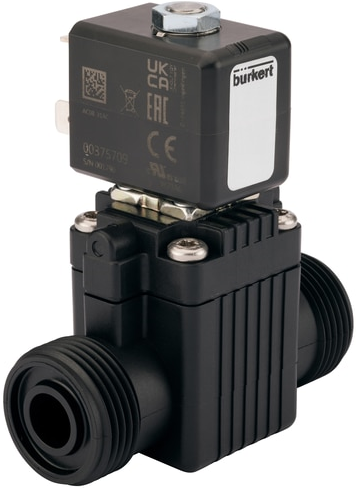 Burkert Type 6211, Art. 20069419 Diaphragm solenoid valve servo assisted 2/2 - A - normally closed - inlet port 1 (P/NC) 