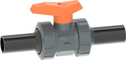 Georg Fischer 161542833, Kugelhahn 542 PVC-U/FKM d25DN20